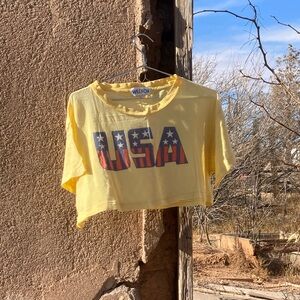 *RARE* Wildfox Couture USA Cropped Tee! Limited Run